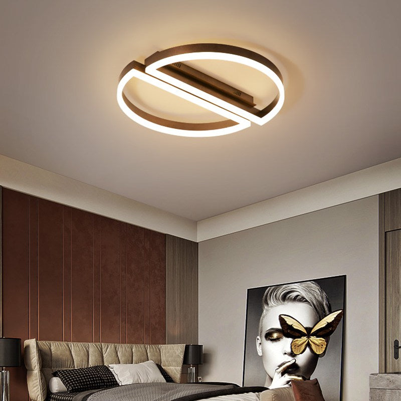 Zipler Double Half-Round Ceiling Light