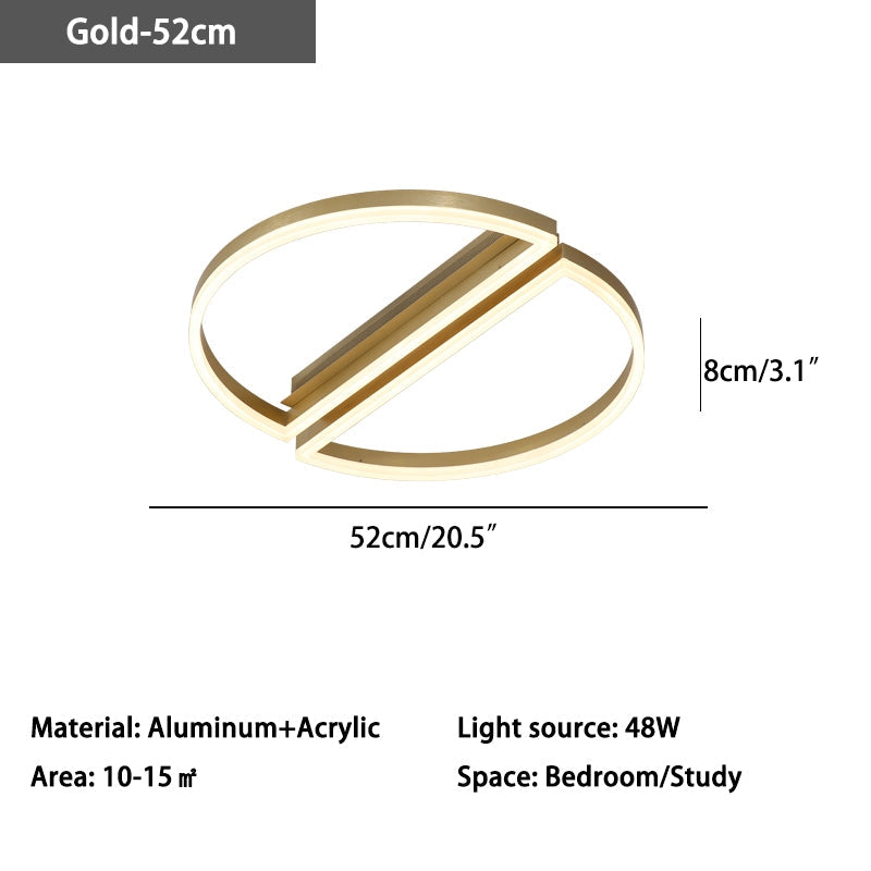 Zipler Double Half-Round Ceiling Light