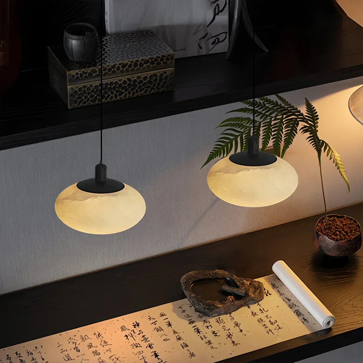 Melaro Alabaster Pendant Light