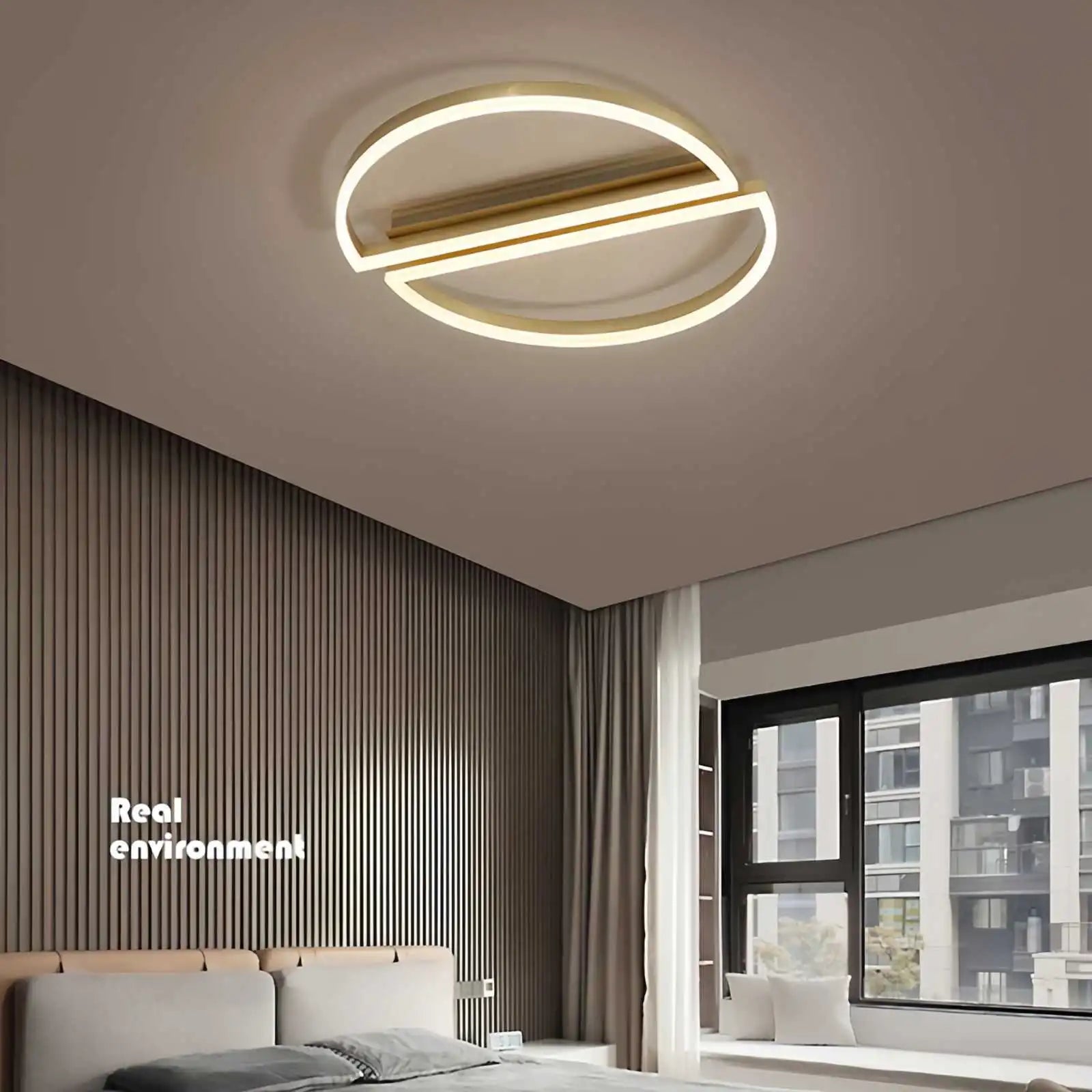 Zipler Double Half-Round Ceiling Light