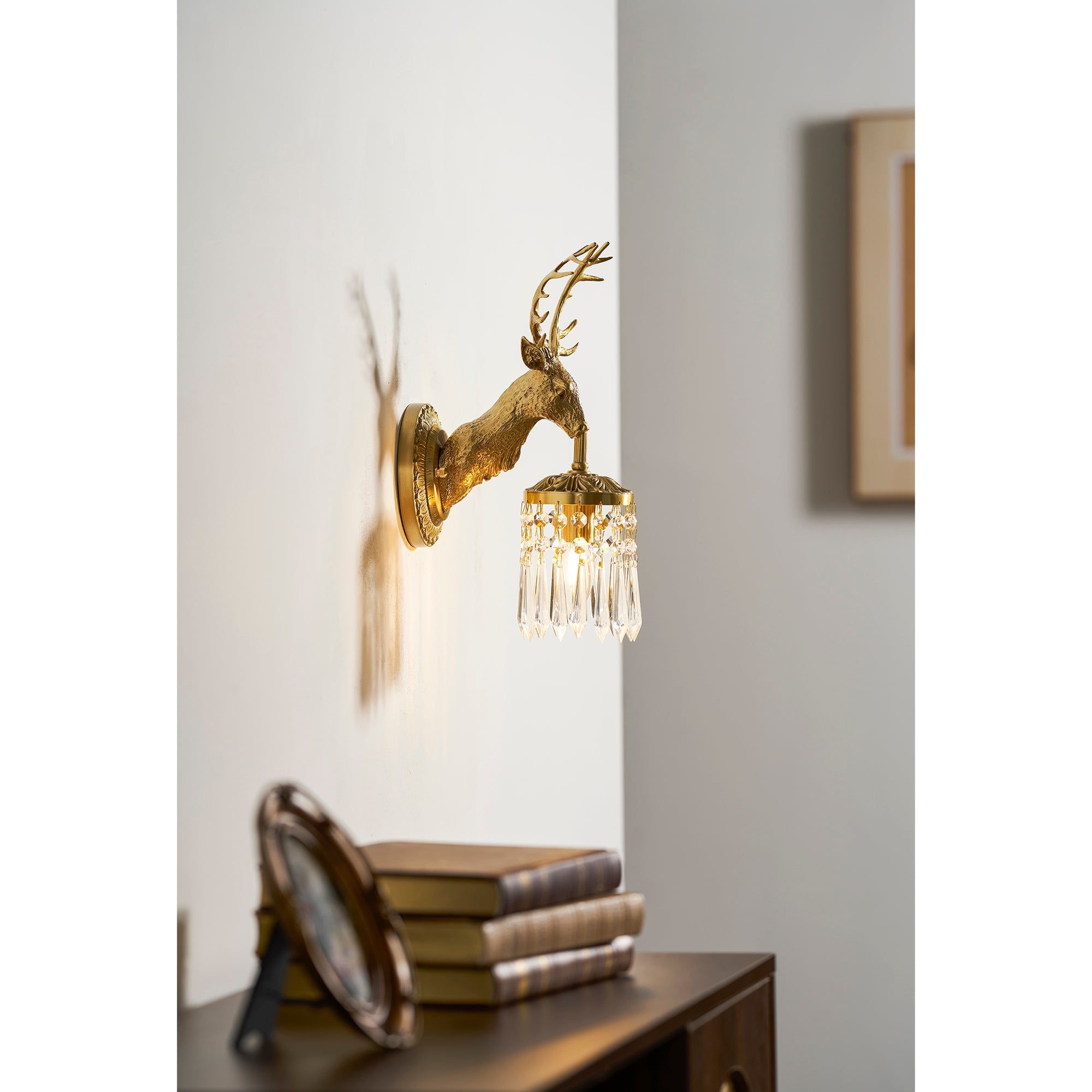Ashve Stag Wall Light