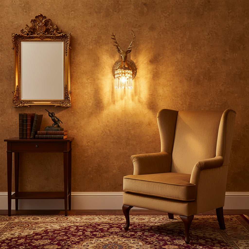 Ashve Stag Wall Light