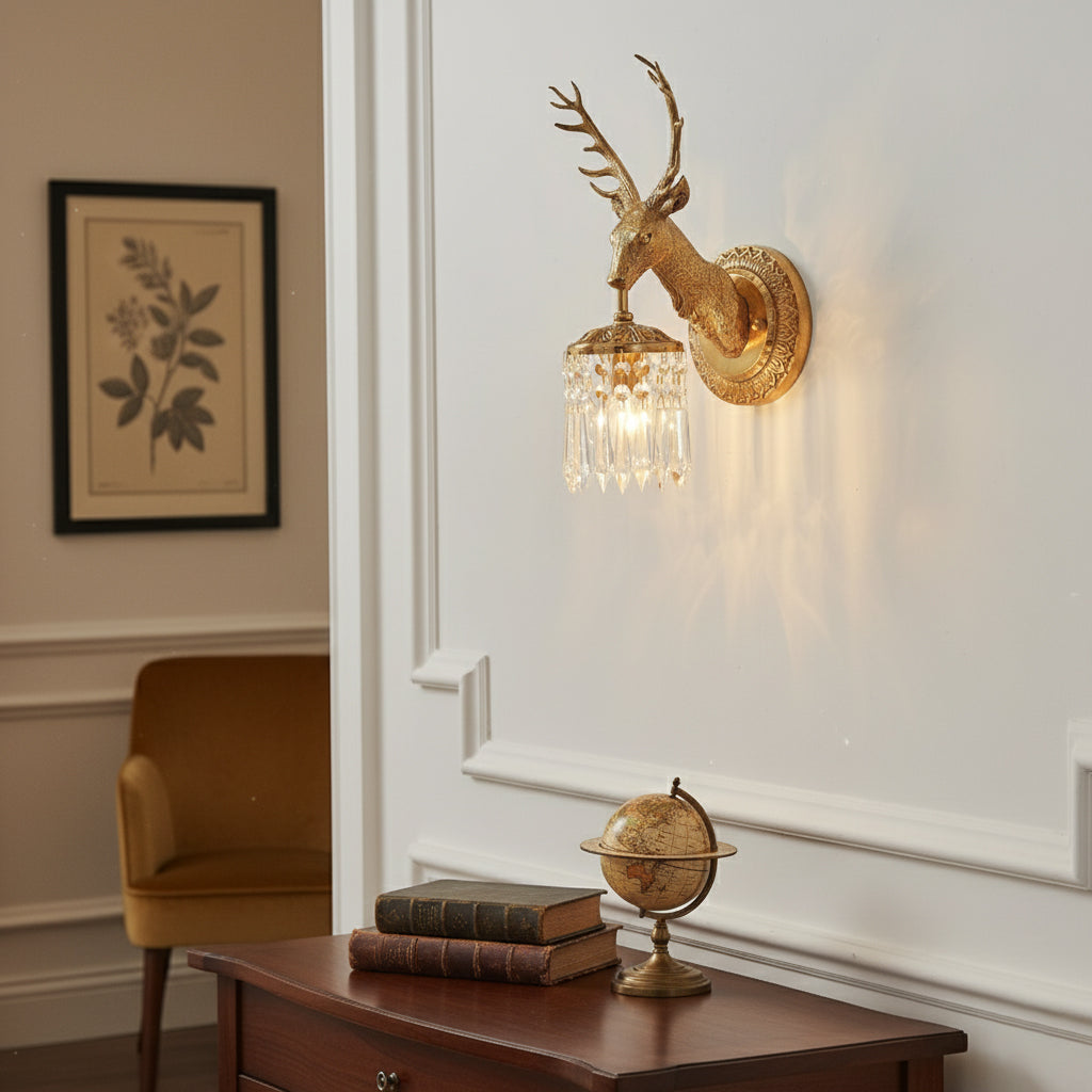 Ashve Stag Wall Light