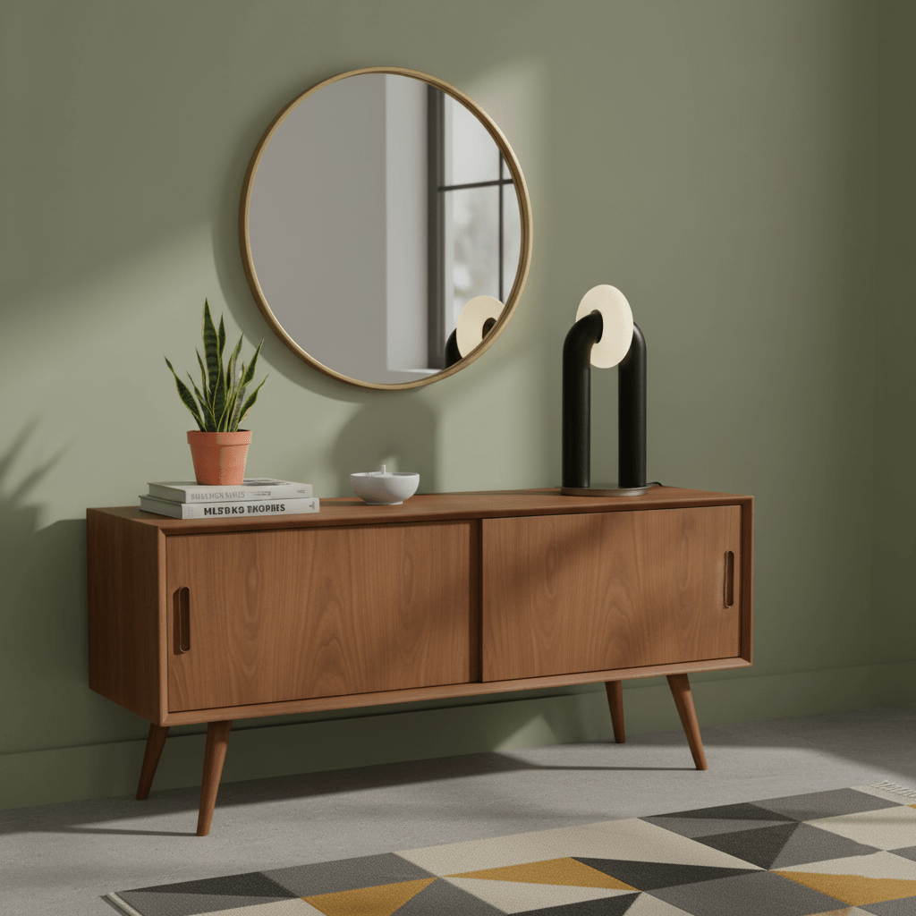 Disc Wooden Table Lamp