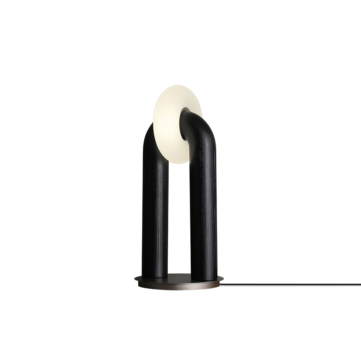 Disc Wooden Table Lamp