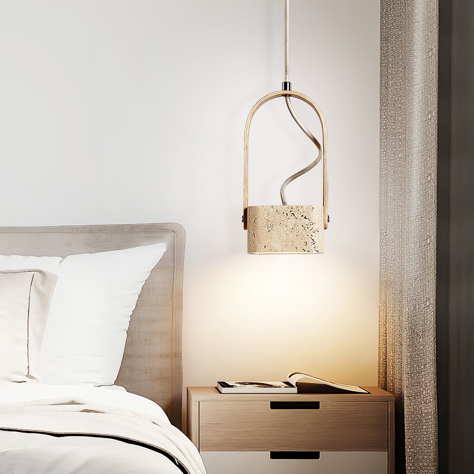 Lorecello Natural Stone Pendant Light