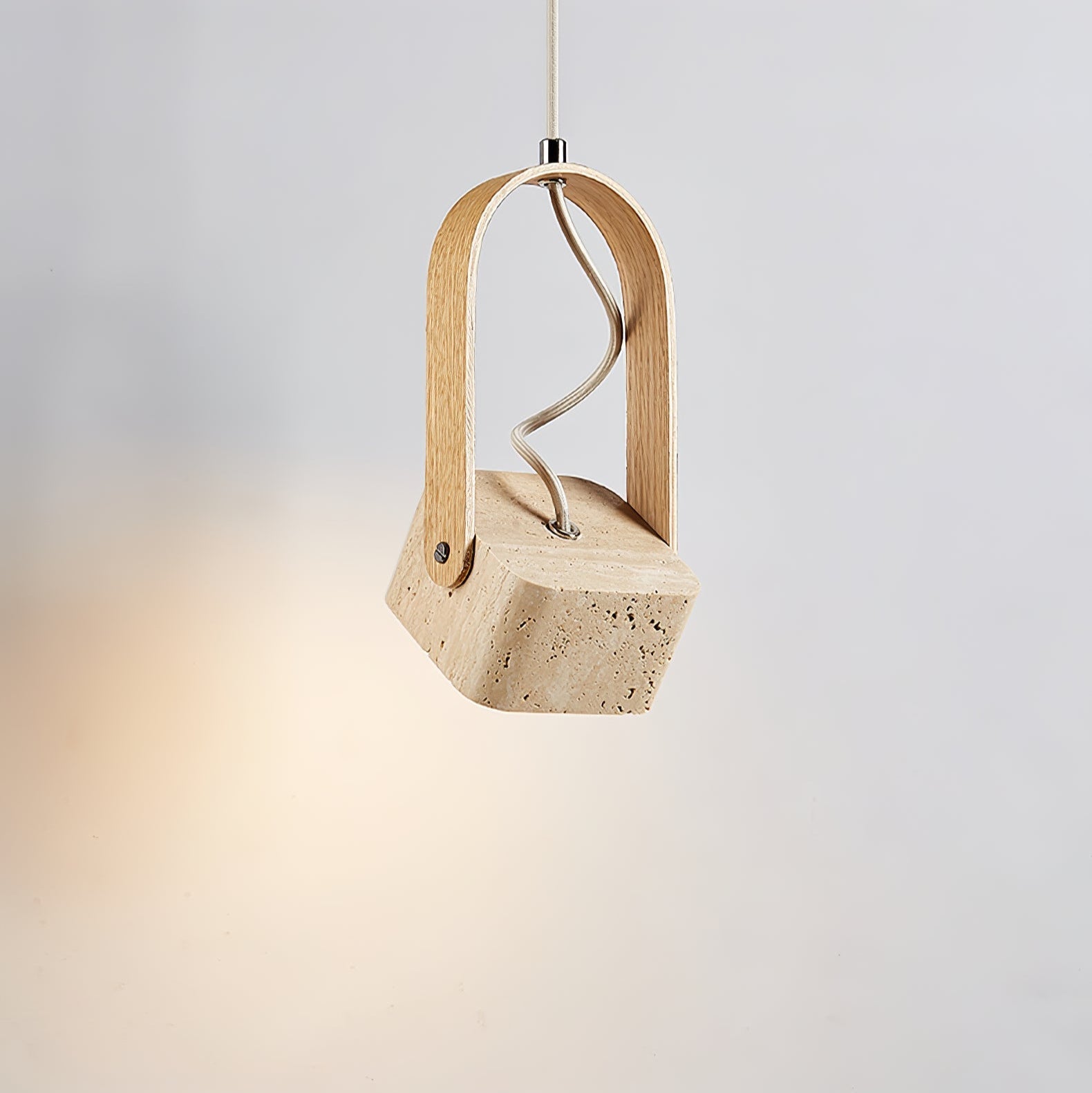 Lorecello Natural Stone Pendant Light