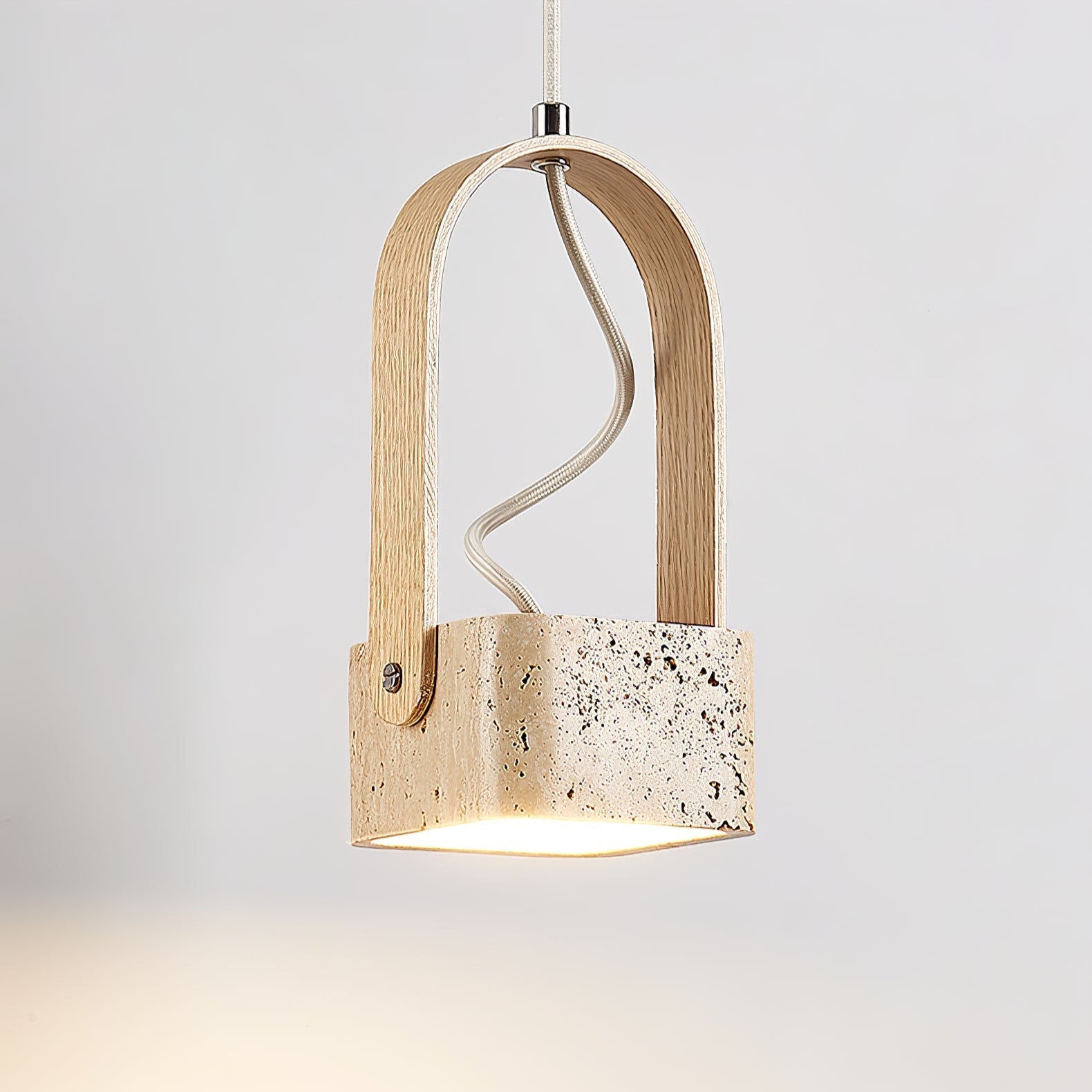 Lorecello Natural Stone Pendant Light