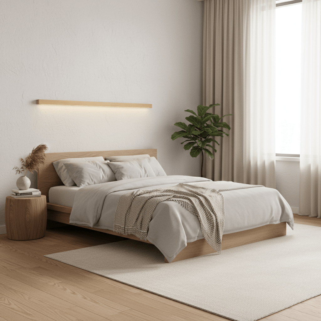 Meron Linear Wooden Wall Light
