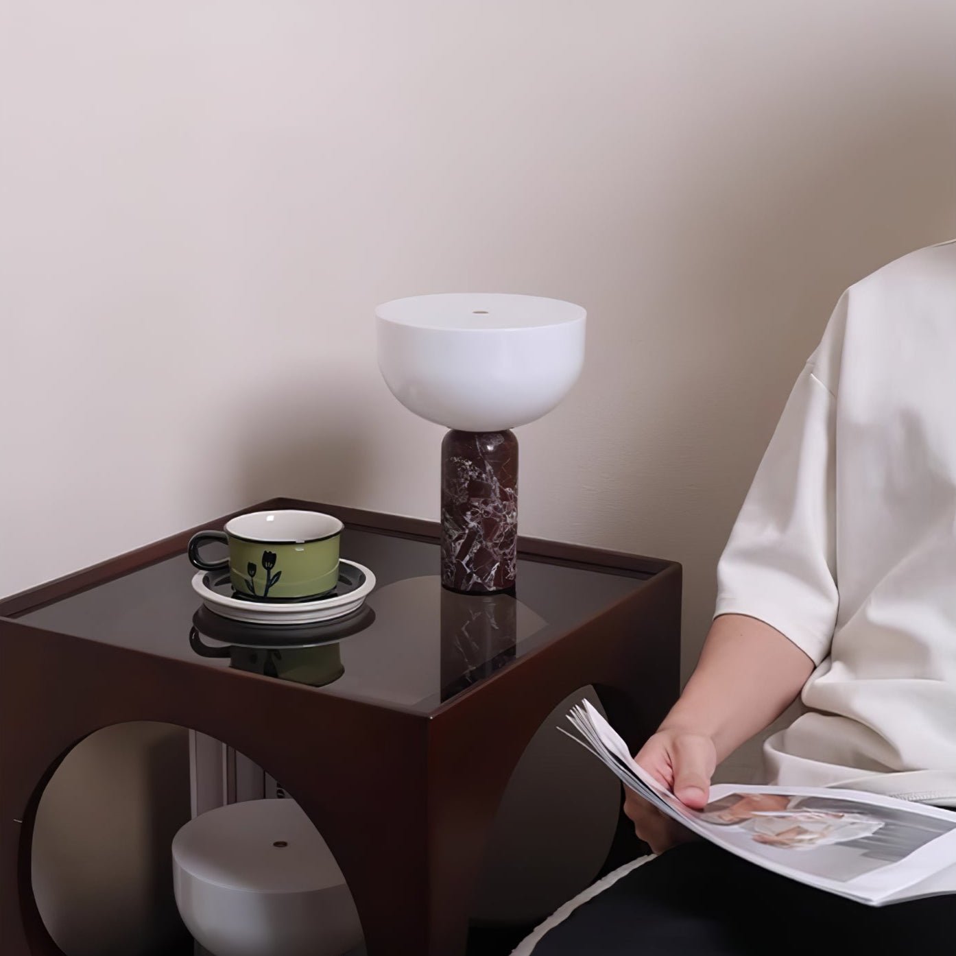 Kelmo Marble Table Lamp