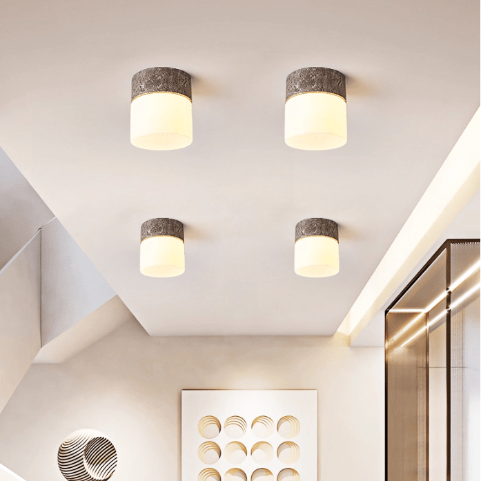 Tuppio Travertine Ceiling Light