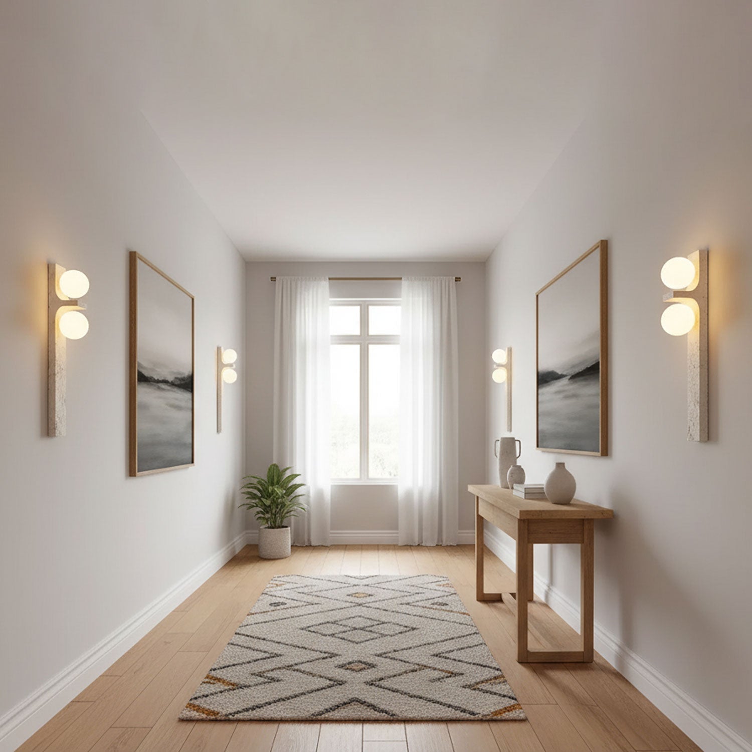 Asencis Natural Stone Wall Light