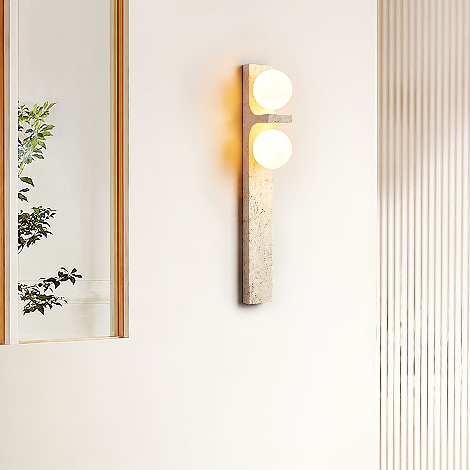Asencis Natural Stone Wall Light
