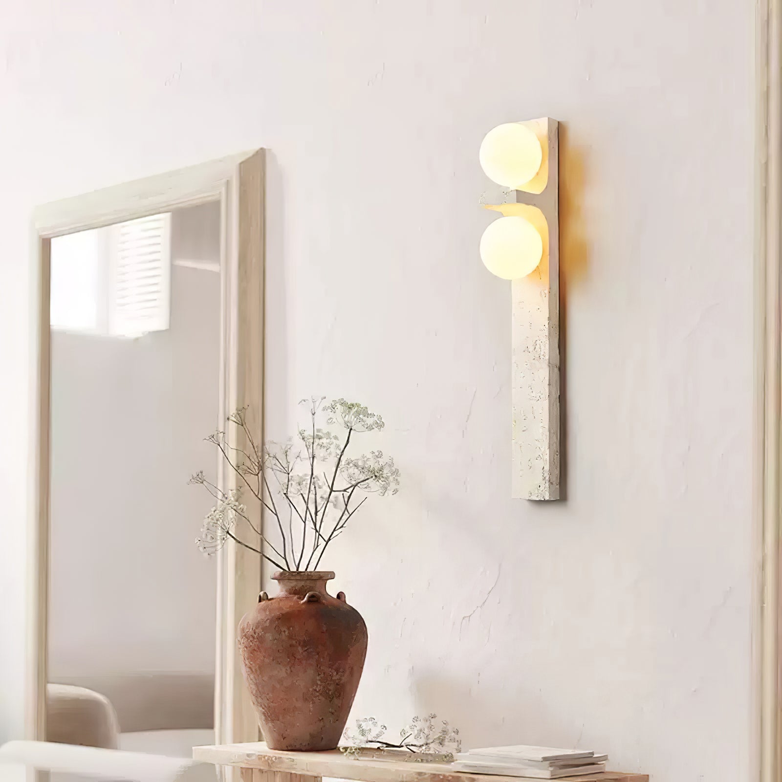 Asencis Natural Stone Wall Light