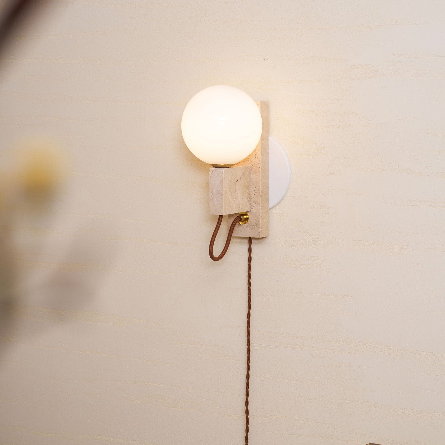 Telisno Travertine Wall Light