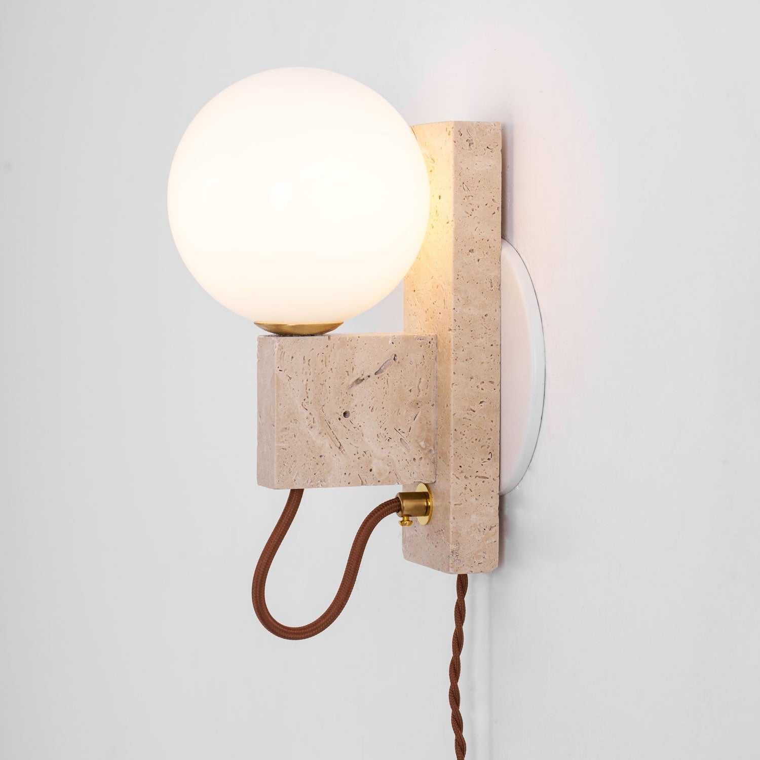 Telisno Travertine Wall Light