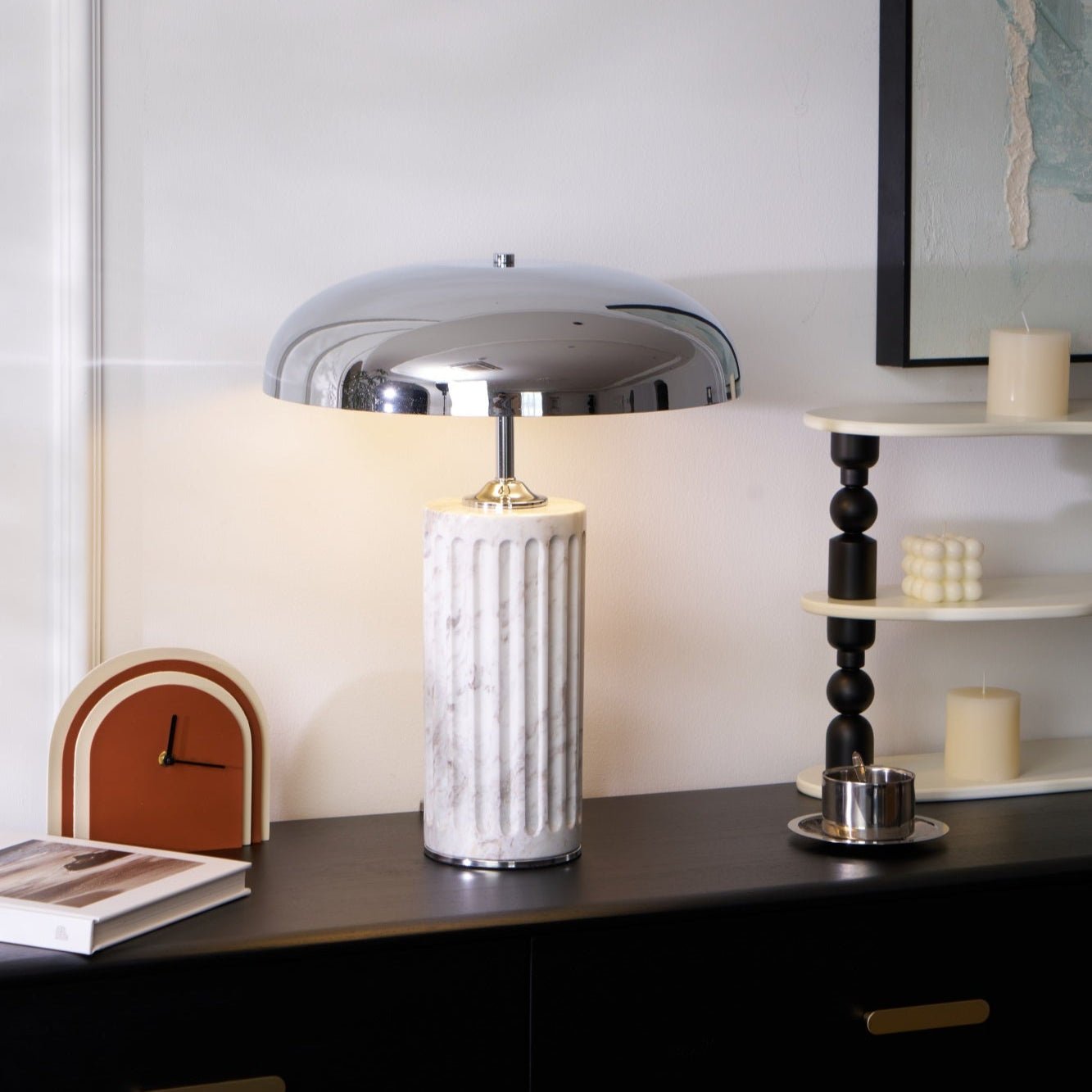 Omus Dome Marble Table Lamp