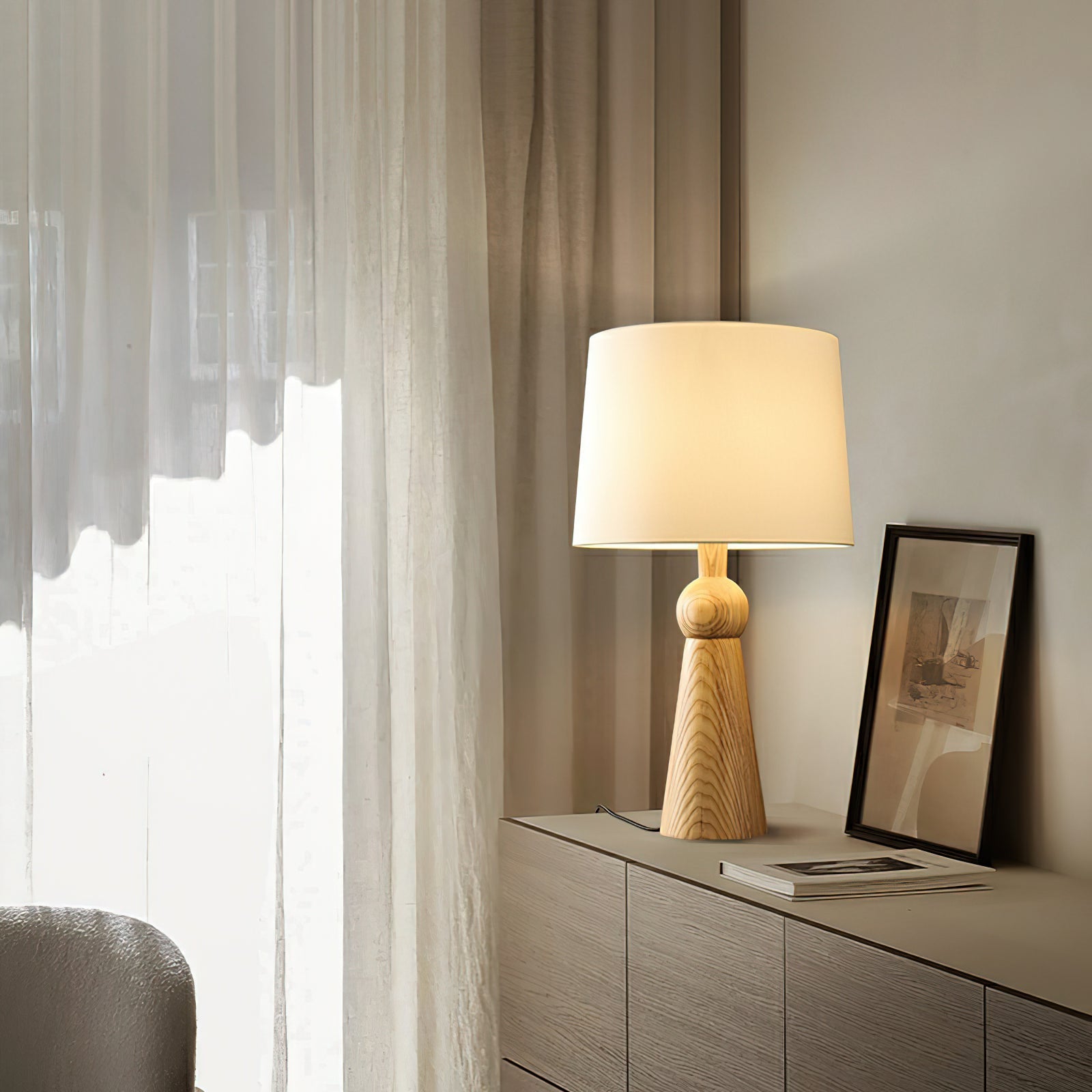 Betova Wooden Table Lamp