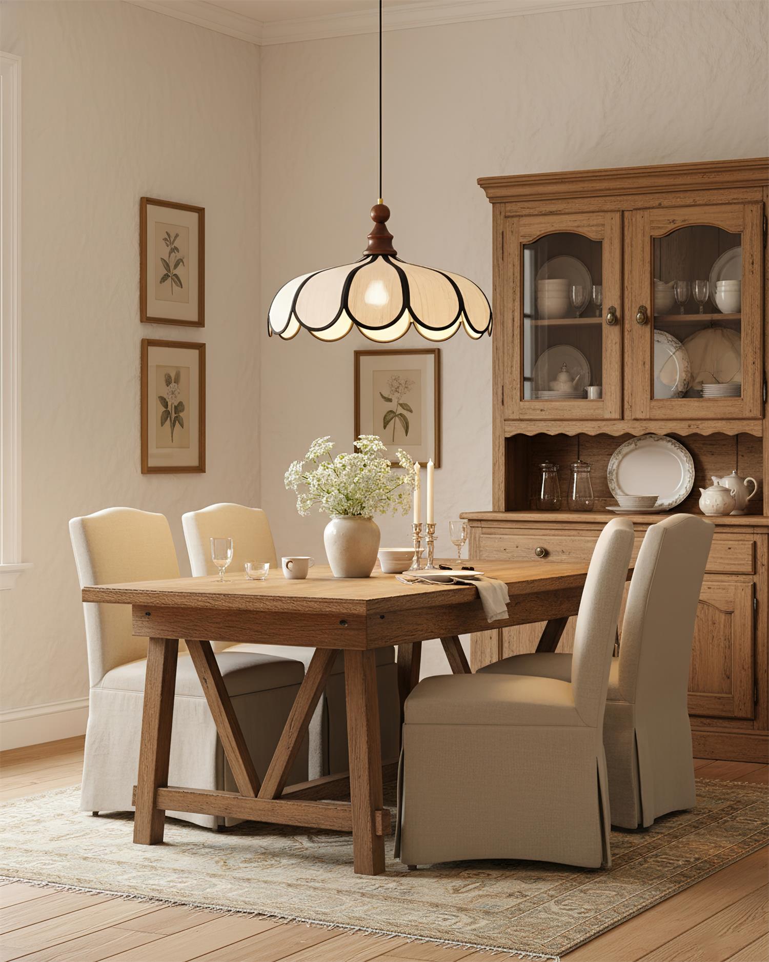 Aldicove Scalloped Pendant Light