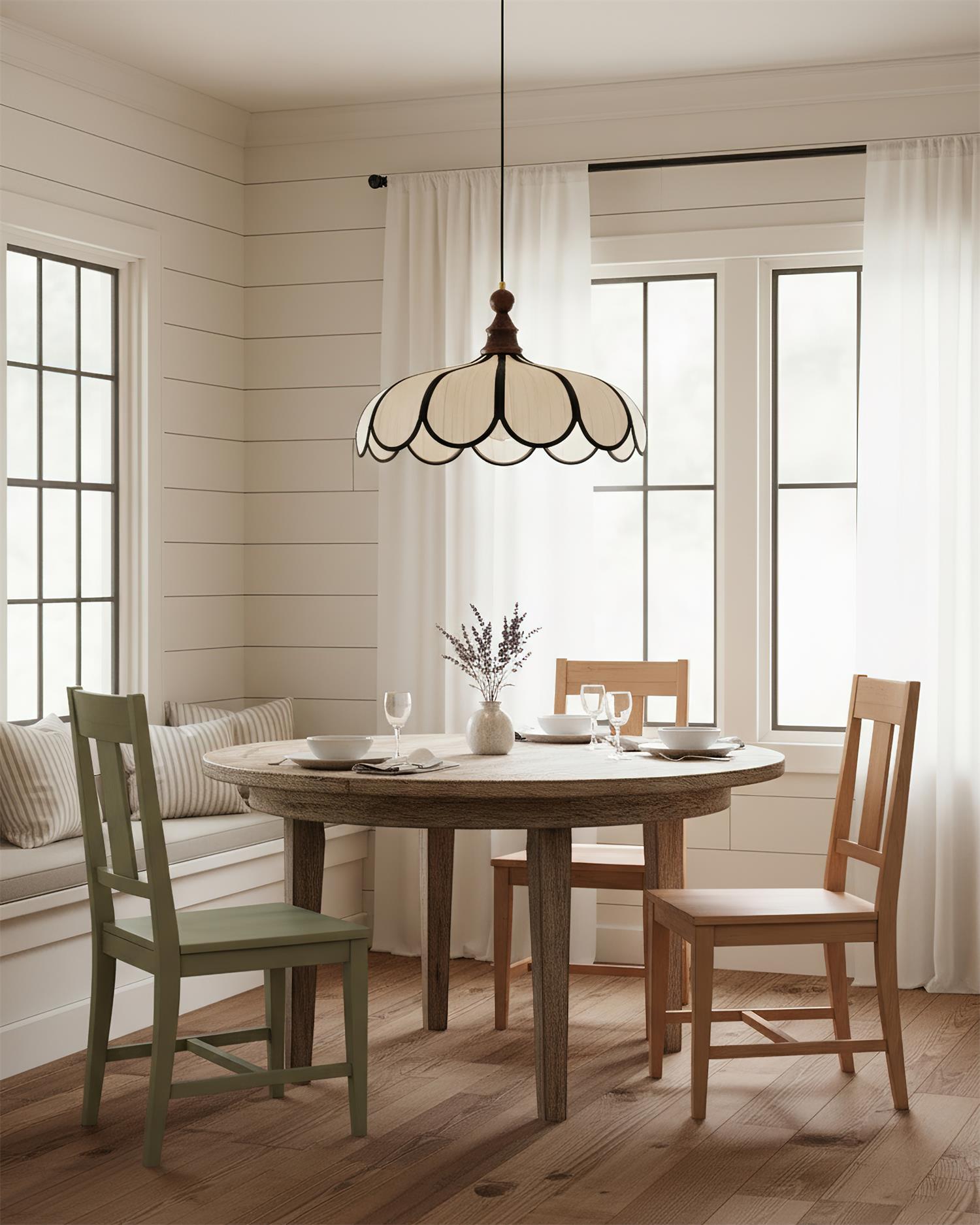 Aldicove Scalloped Pendant Light