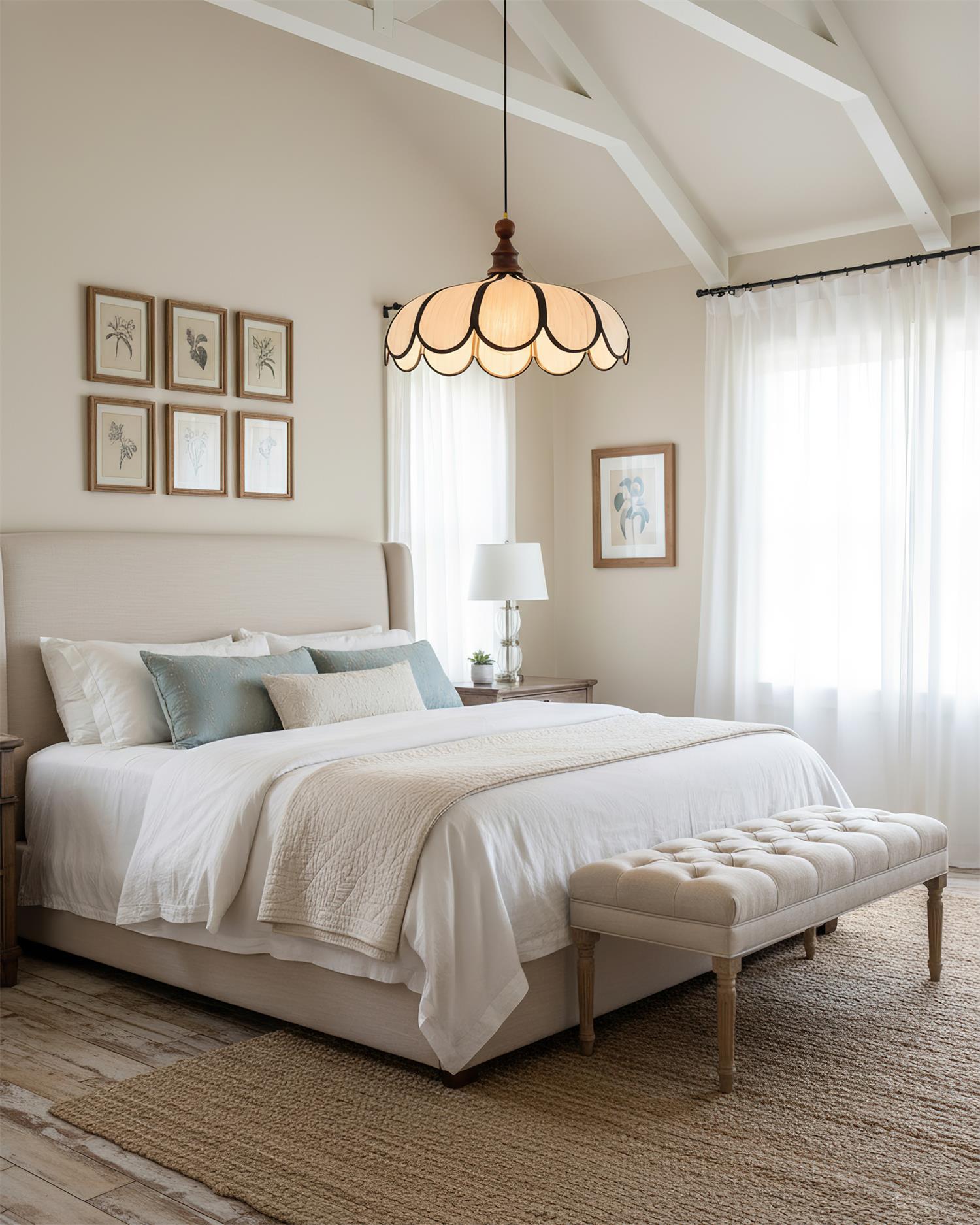 Aldicove Scalloped Pendant Light