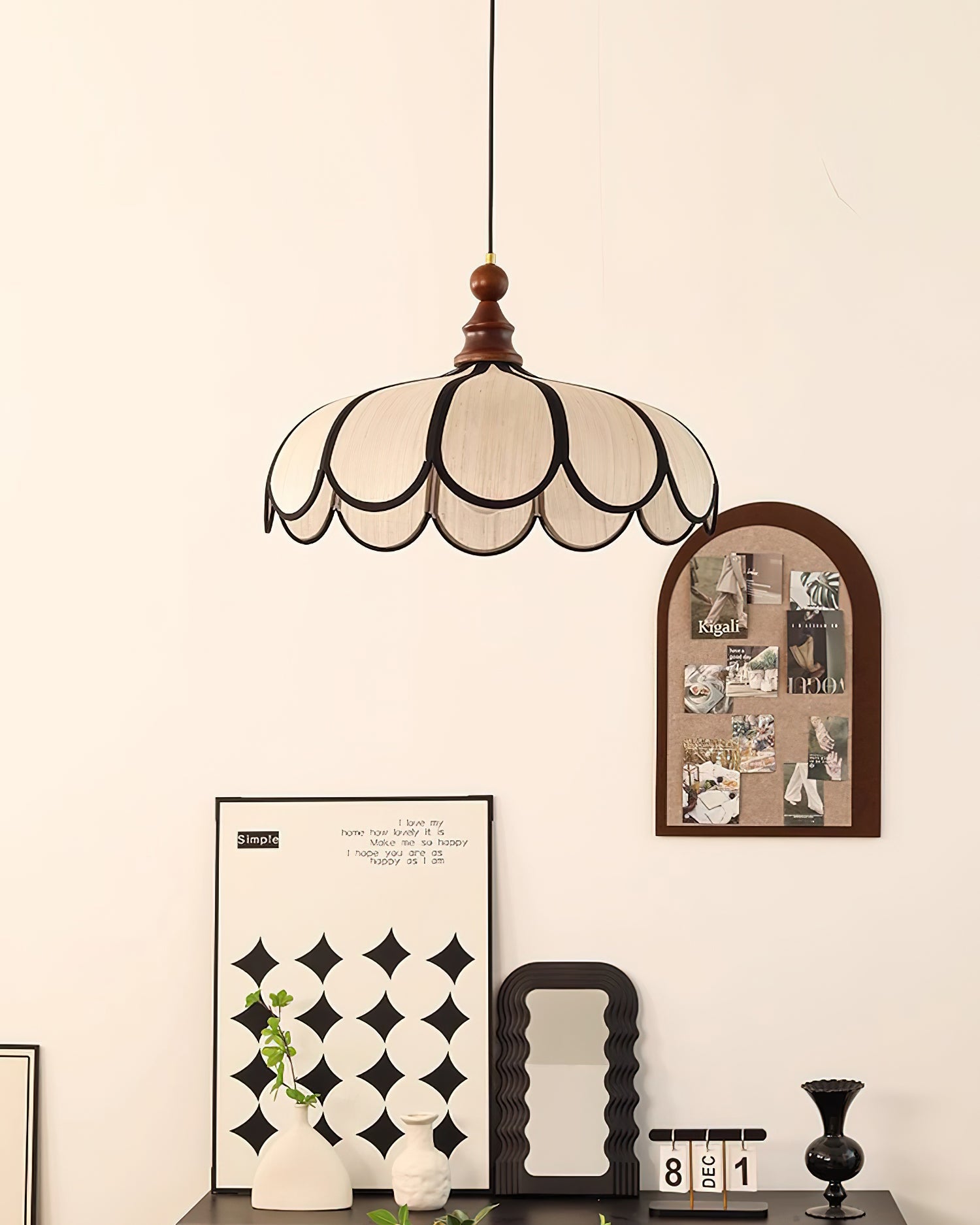 Aldicove Scalloped Pendant Light