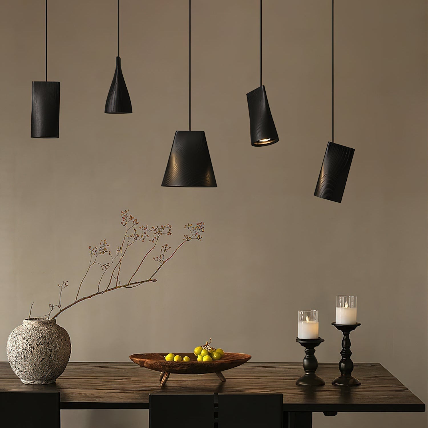 Dellse Wooden Pendant Light