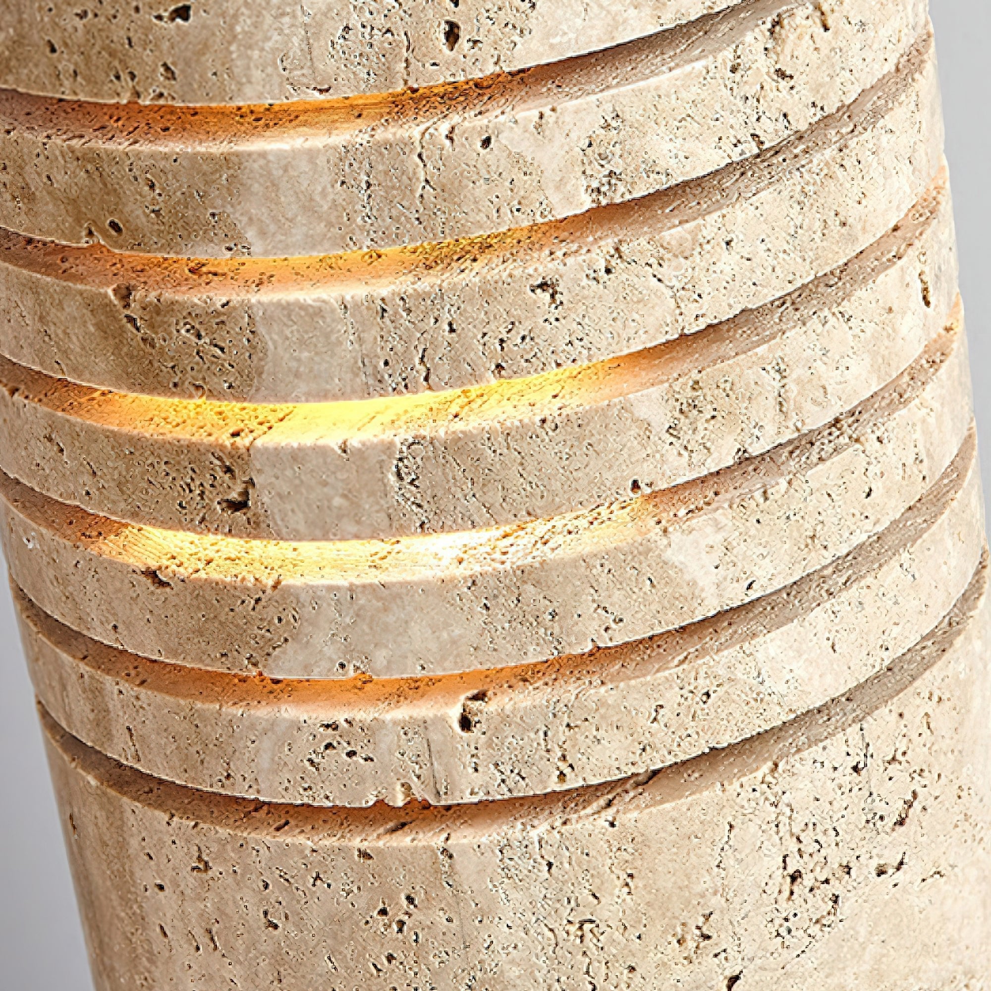 Buscus Travertine Table Lamp