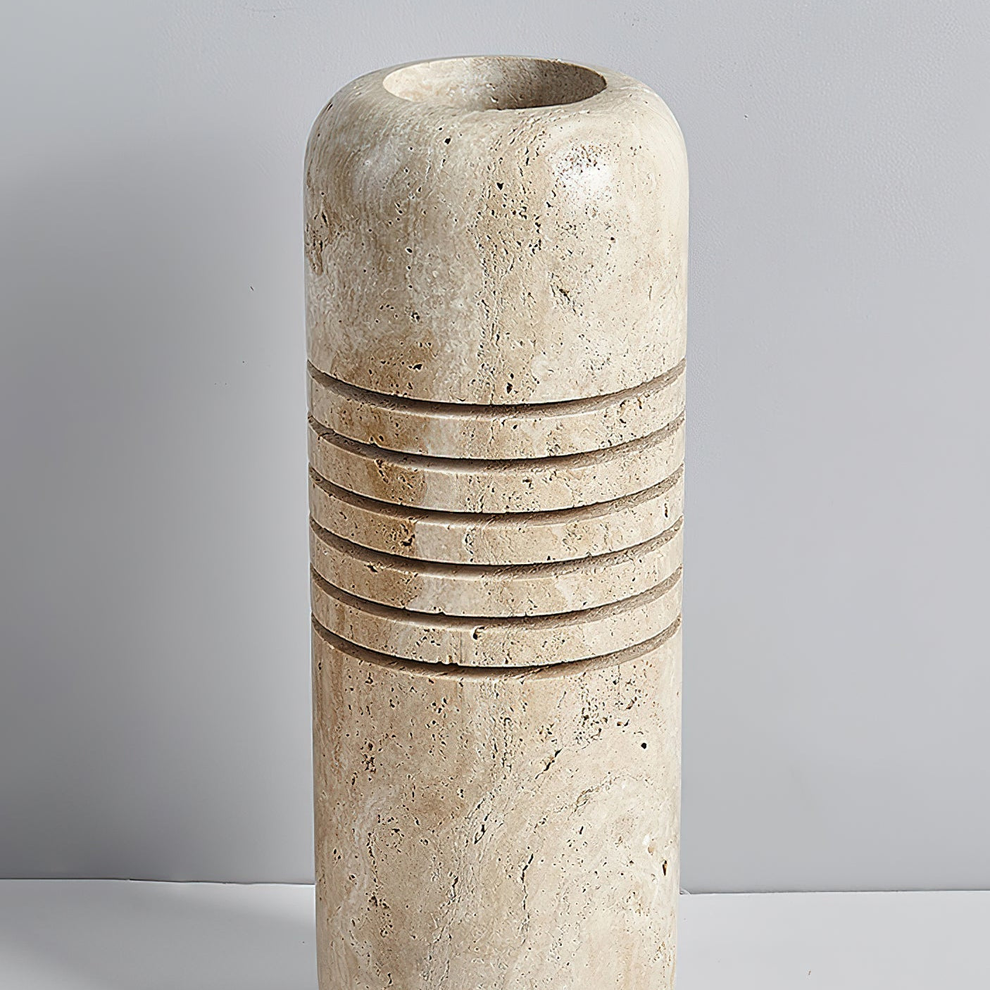Buscus Travertine Table Lamp