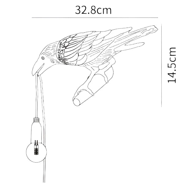 Torizo Crow Wall Light