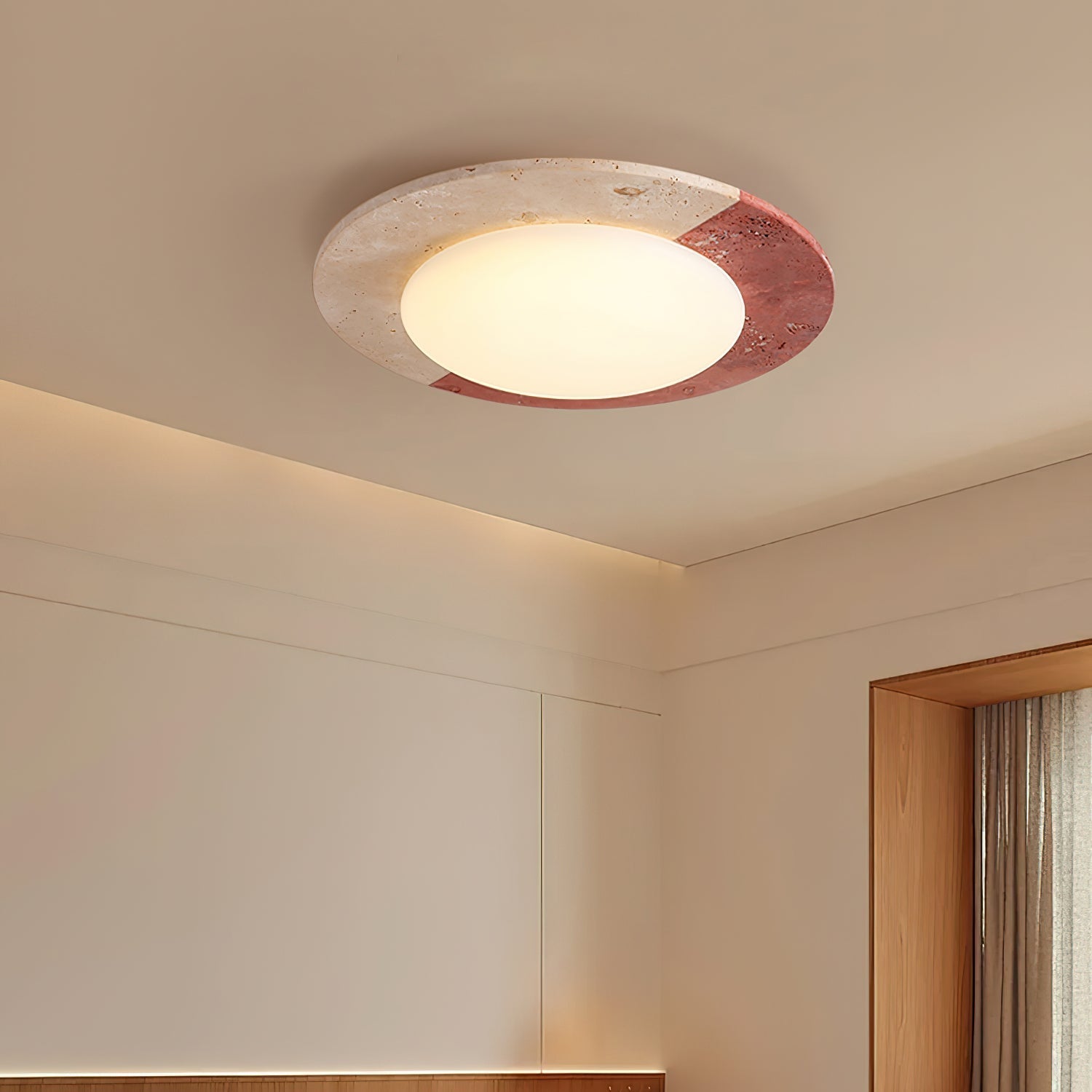 Beya Natural Stone Ceiling Light