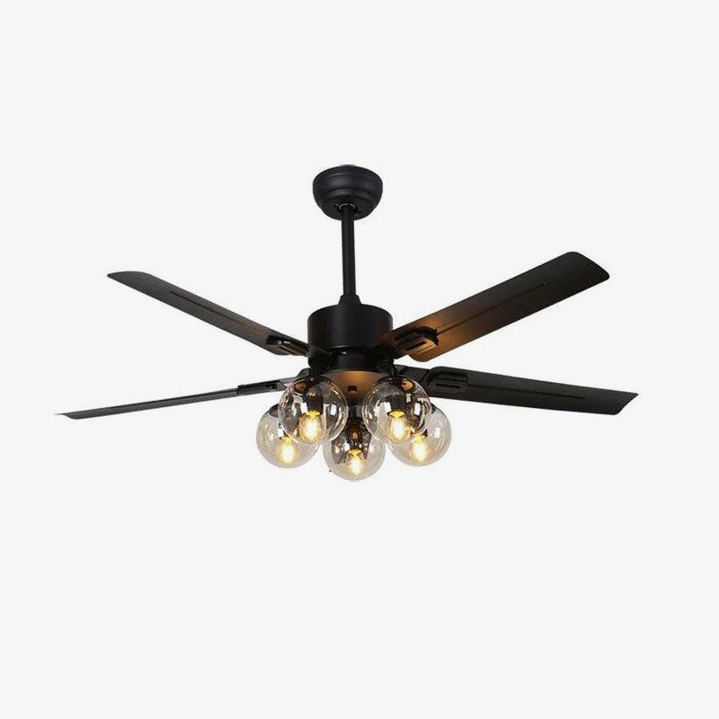 Elson Vintage Black Ceiling Fan