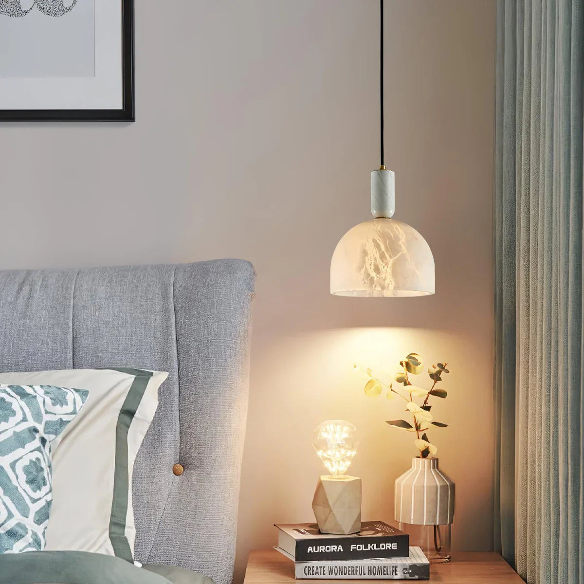 Elani Alabaster Pendant Light