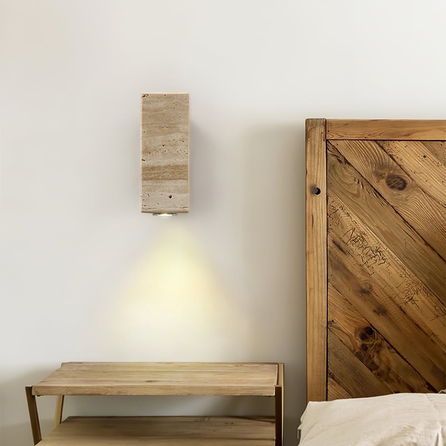 Belon Travertine Wall Light
