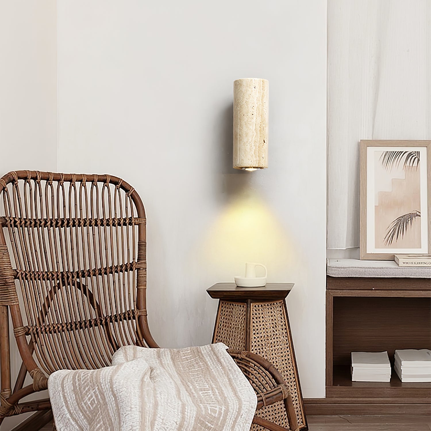 Belon Travertine Wall Light