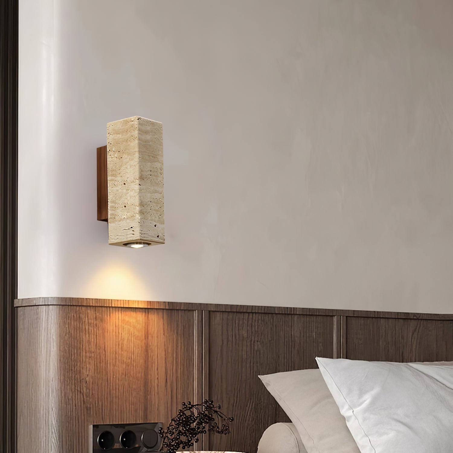 Belon Travertine Wall Light
