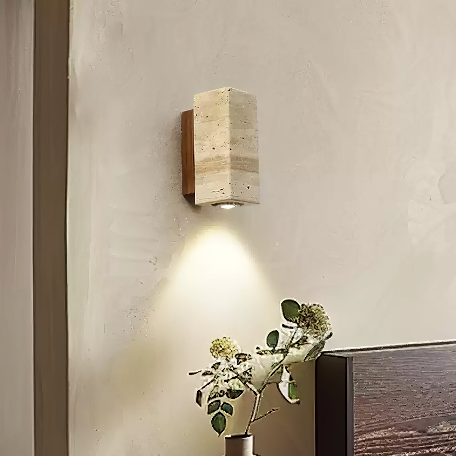 Belon Travertine Wall Light