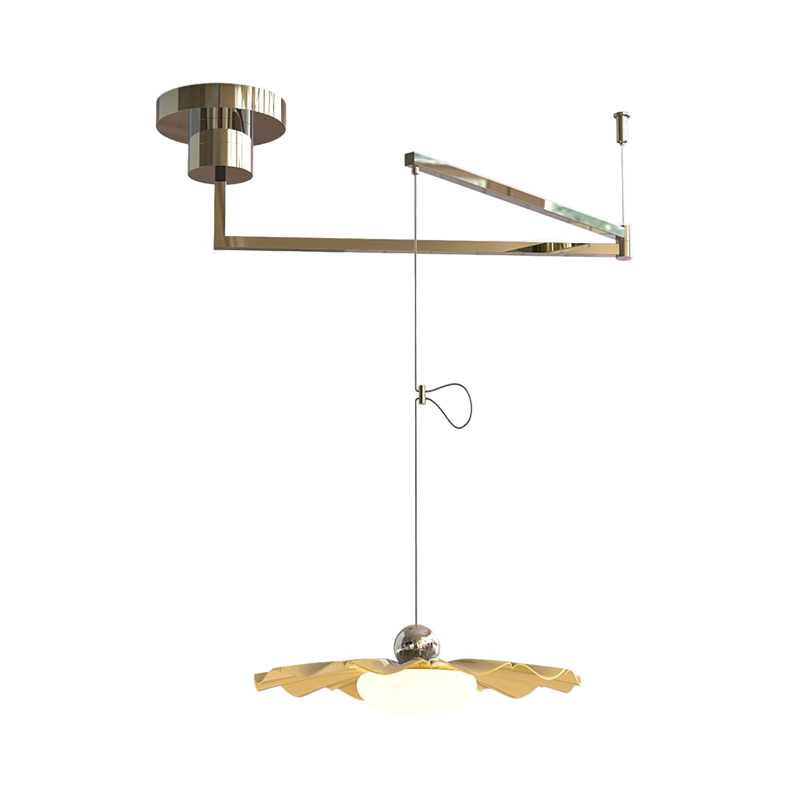 Bloze Flower Swing Arm Pendant Light