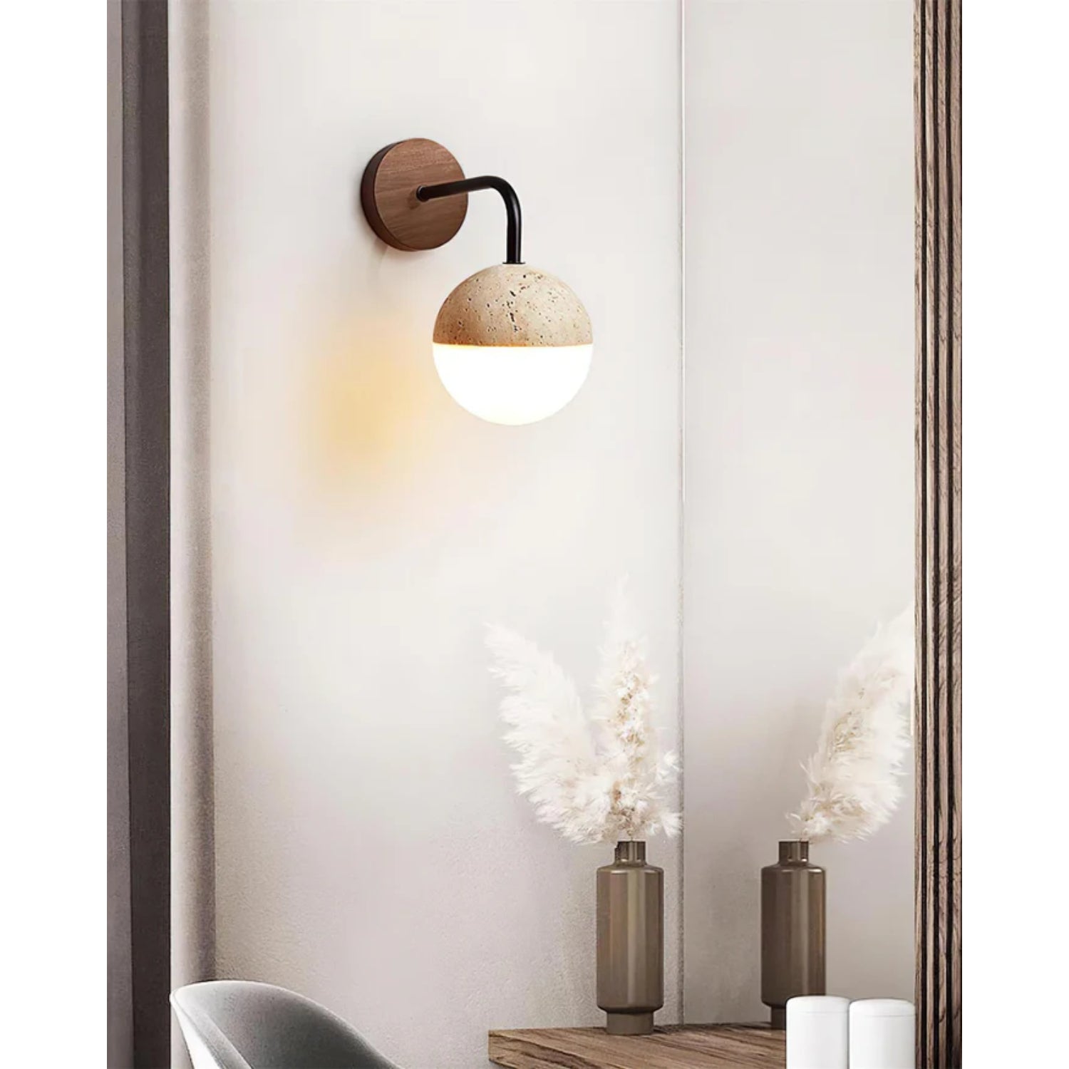 Boilin Natural Stone Wall Light
