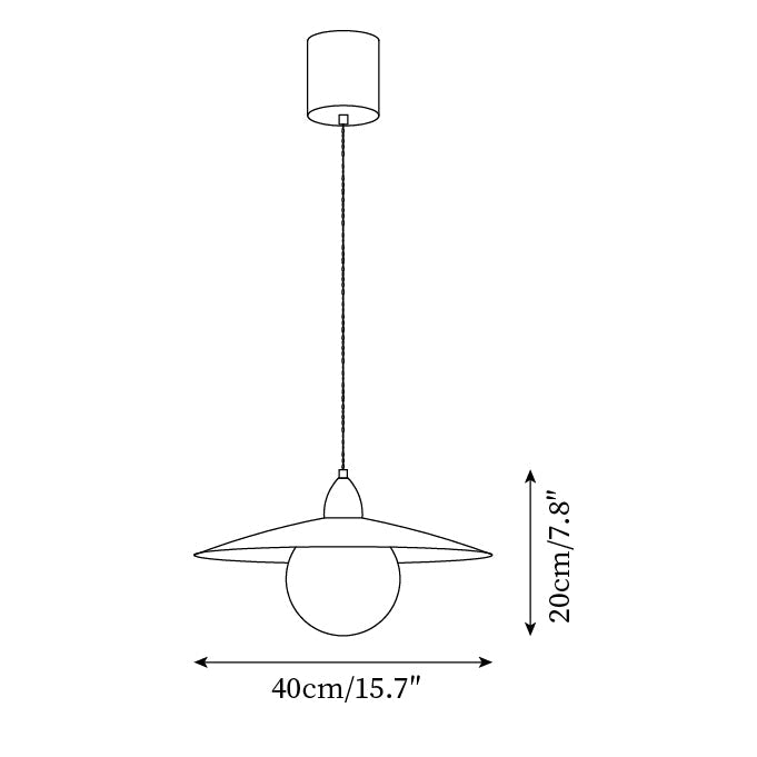 Bruvina Japandi Style Pendant Light