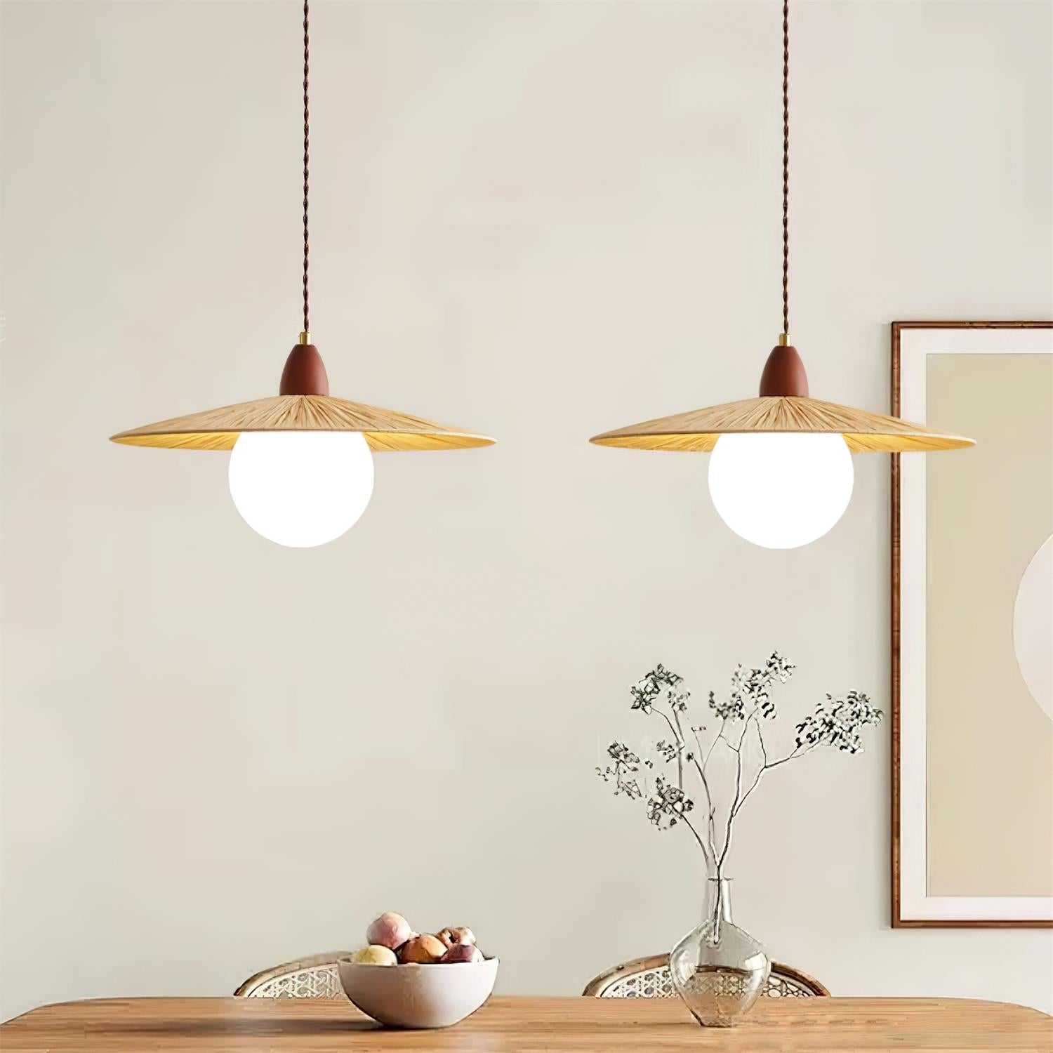 Bruvina Japandi Style Pendant Light
