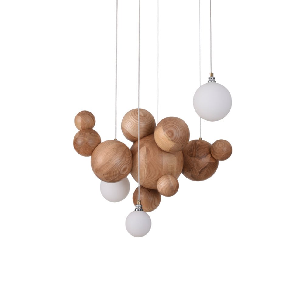 Beo Wooden Balls Pendant Light