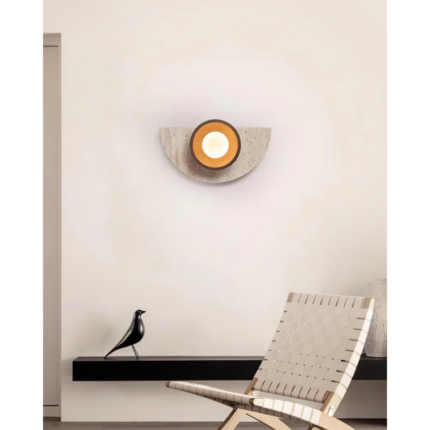 Lerbaze Natural Stone Wall Light