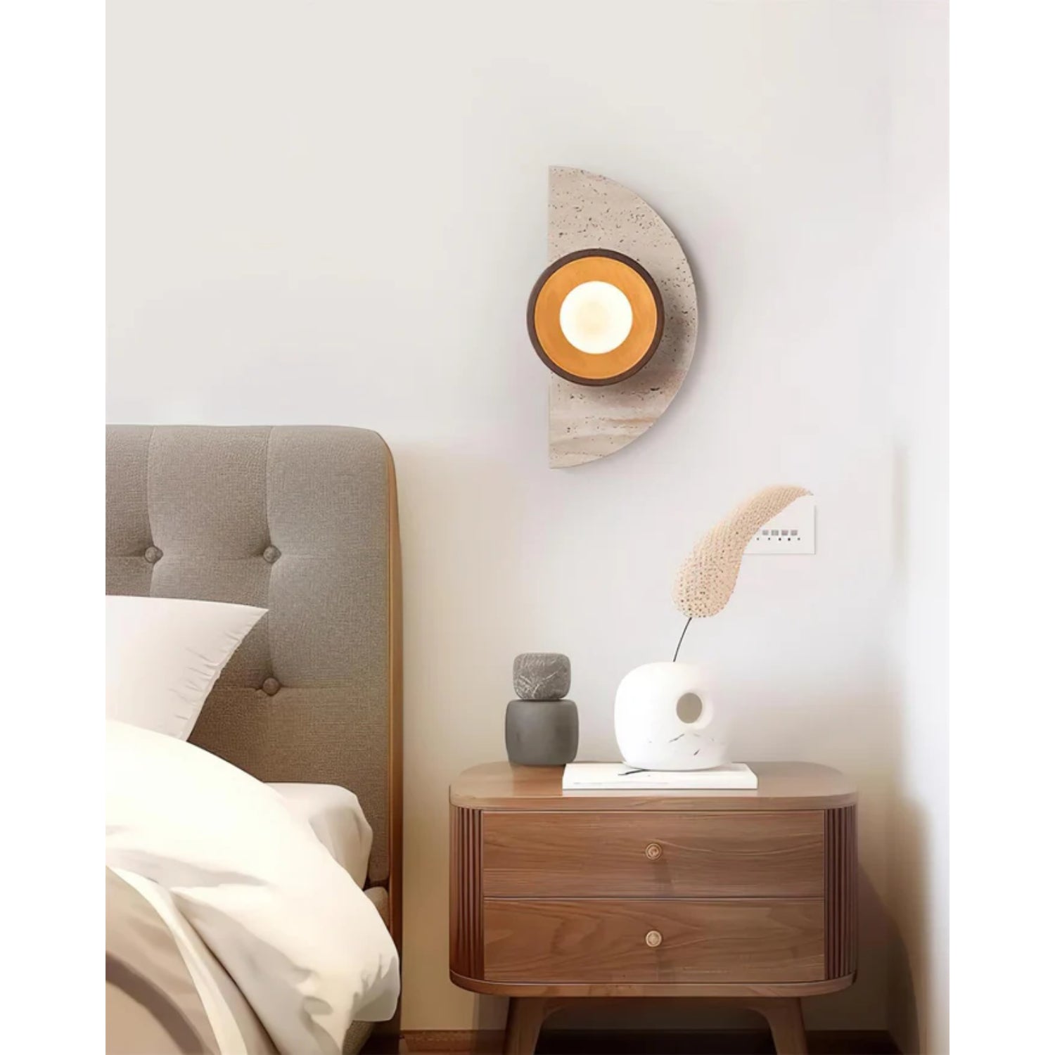 Lerbaze Natural Stone Wall Light