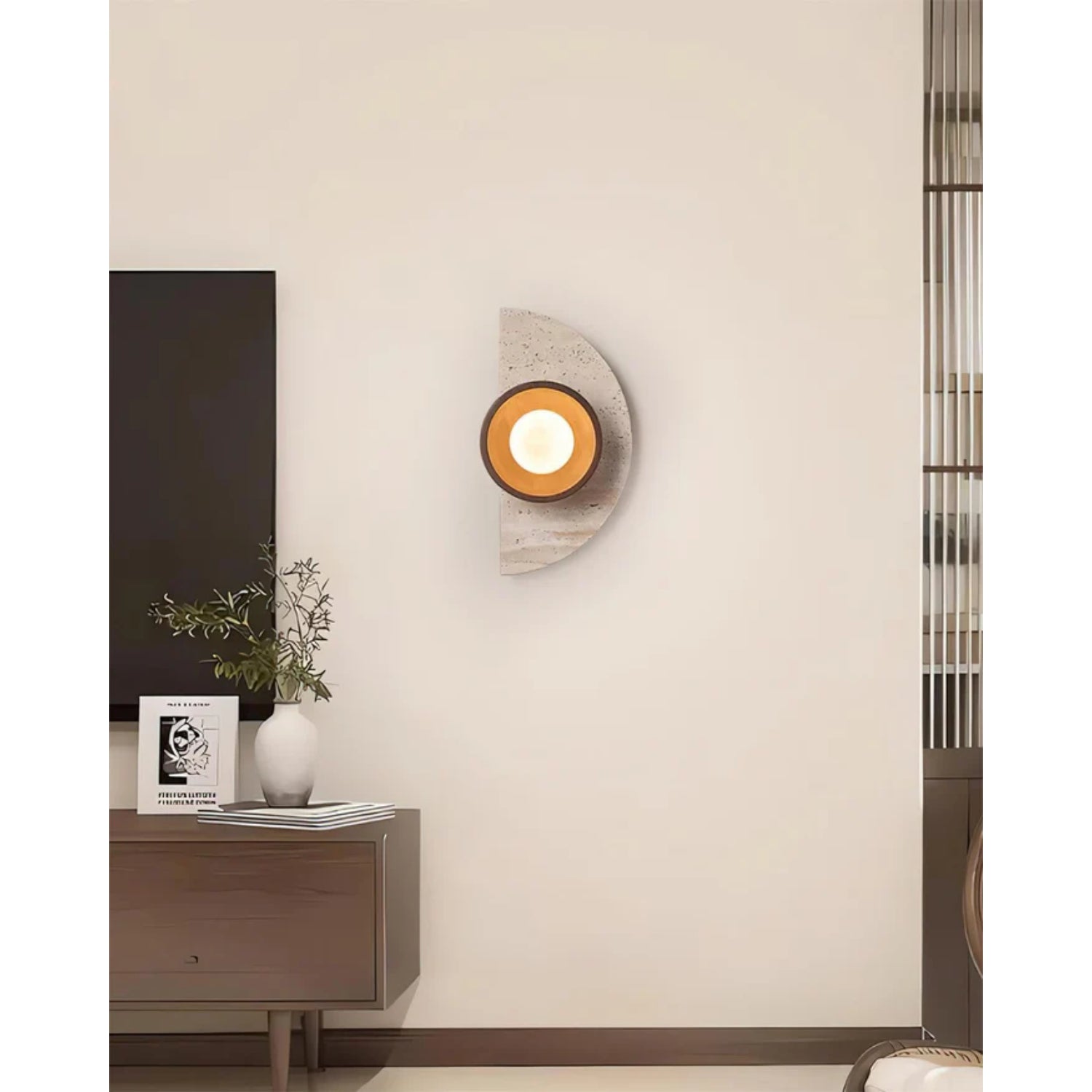 Lerbaze Natural Stone Wall Light