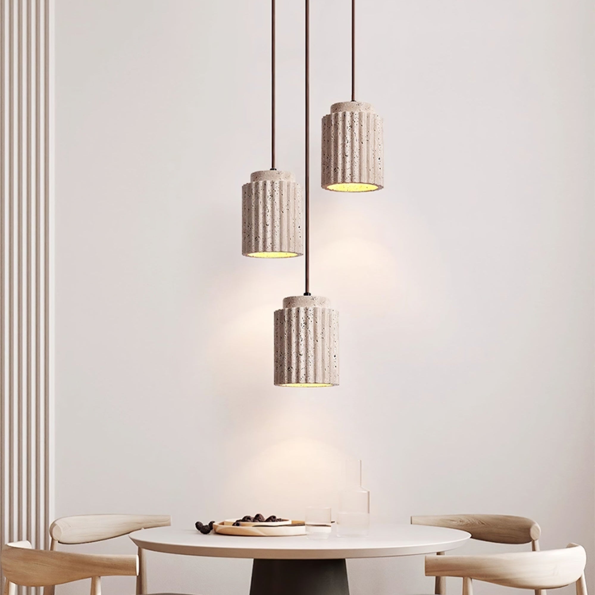Lecave Natural Stone Pendant Light
