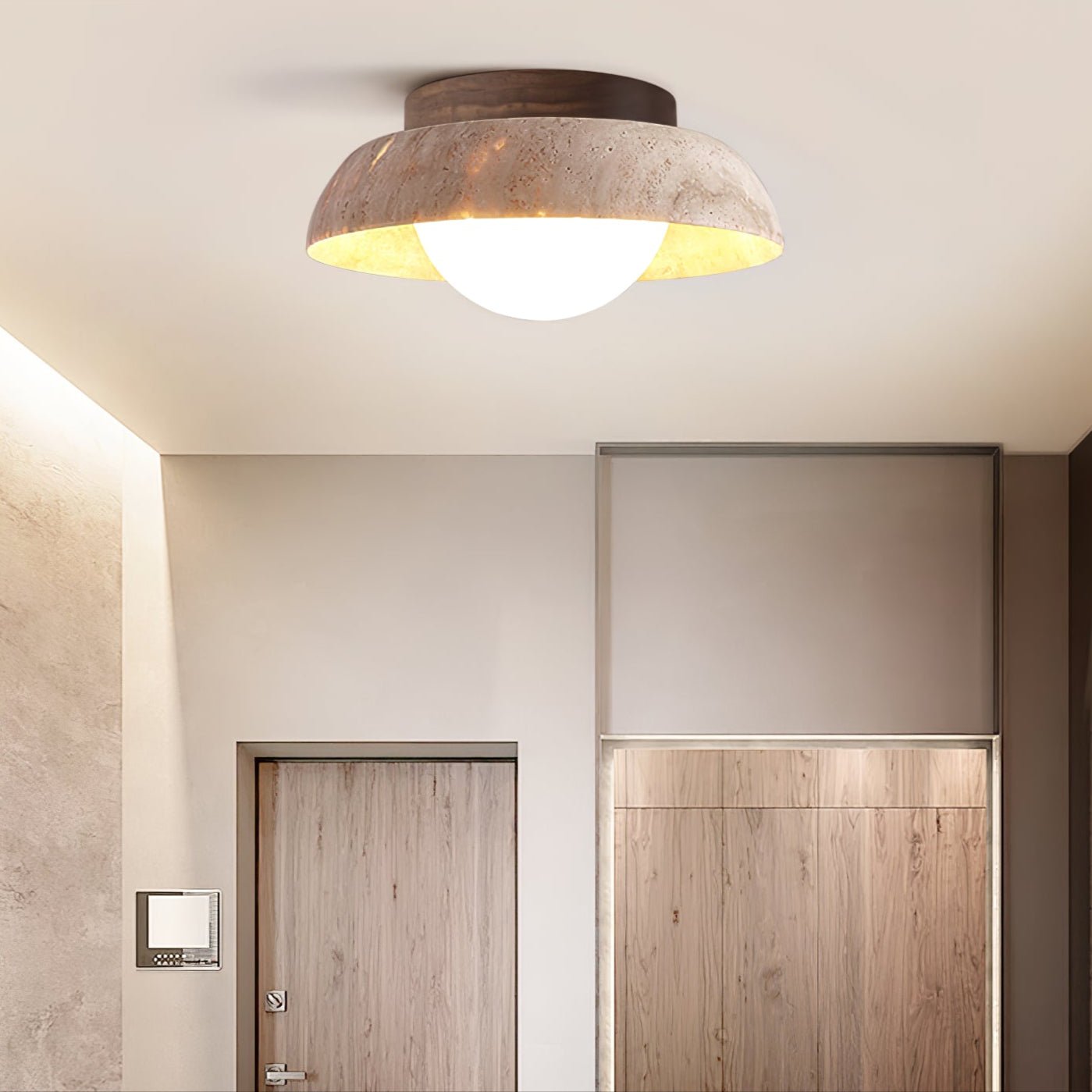 Calmesco Natural Stone Ceiling Light