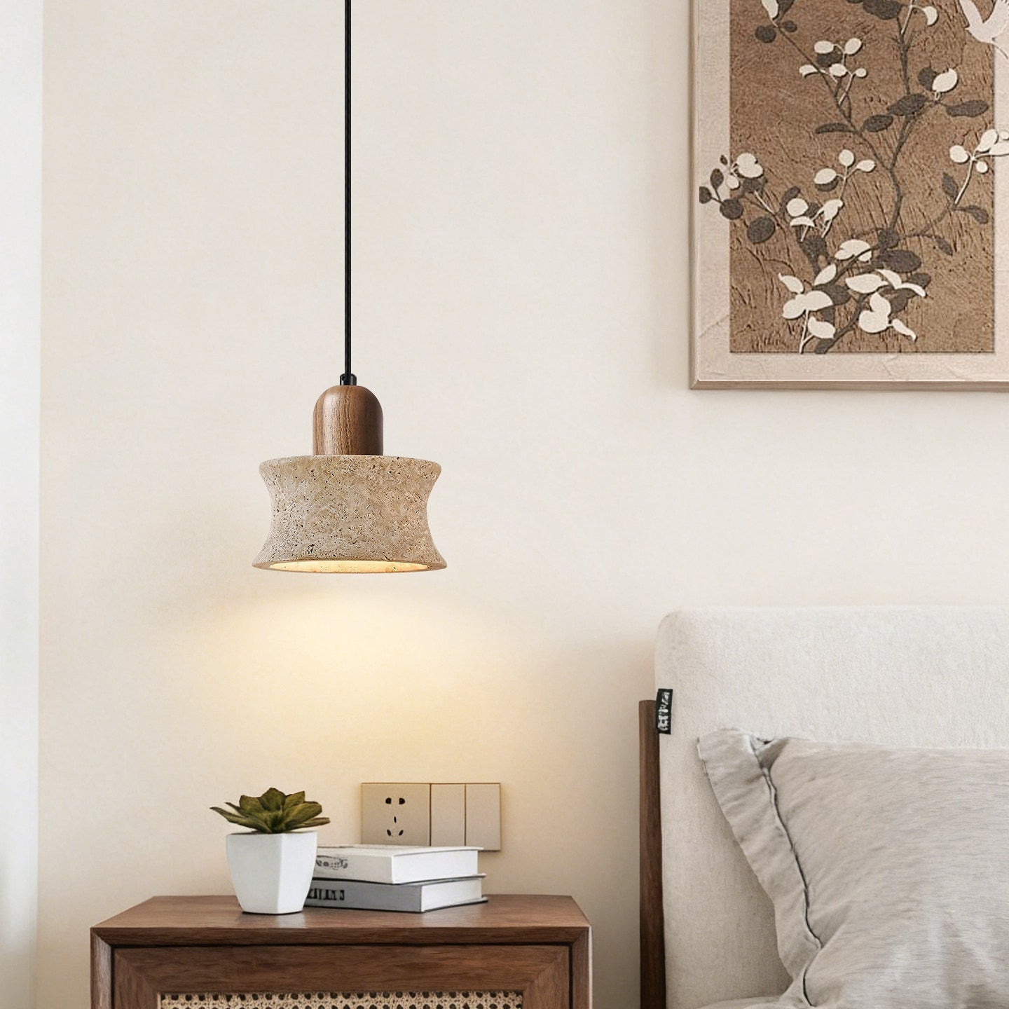Caldezo Travertine Pendant Light