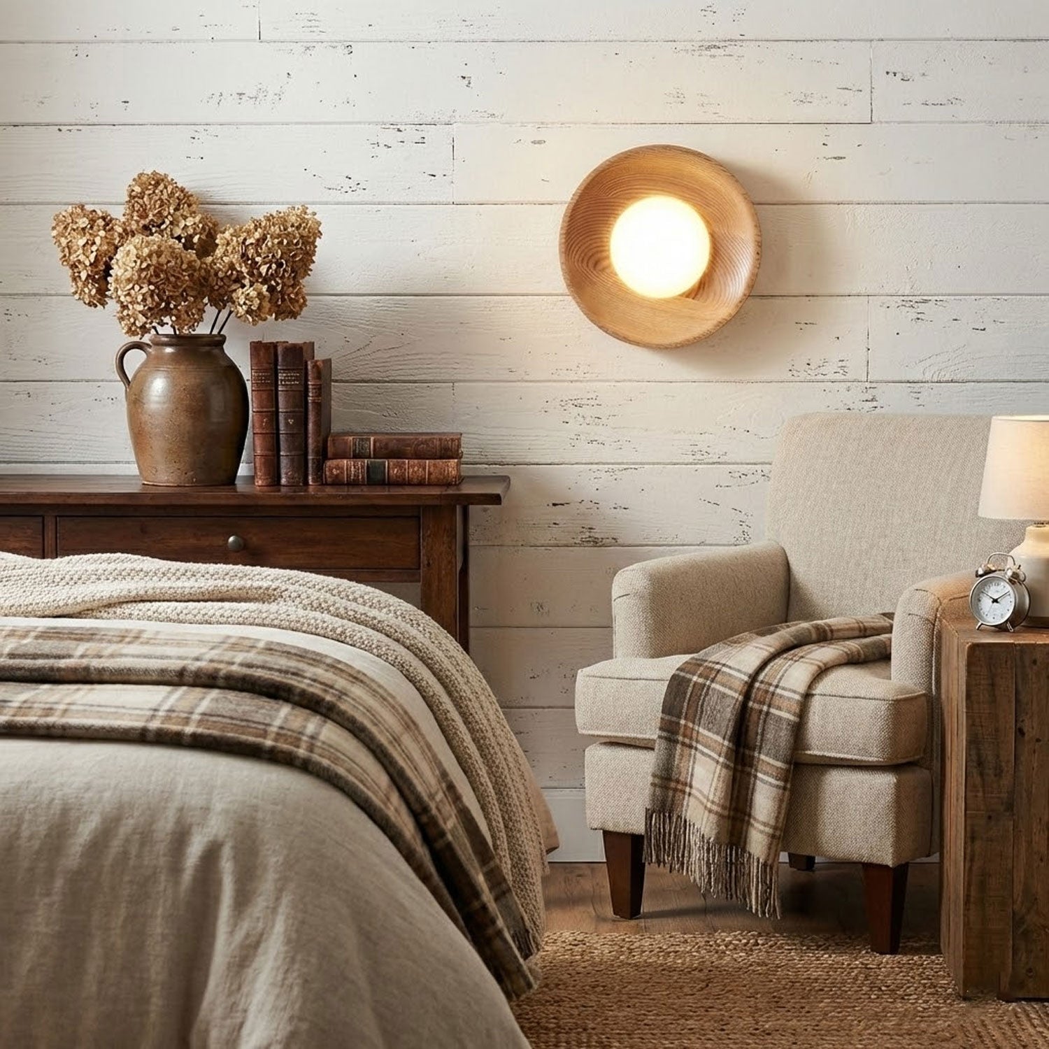 Cobell Wooden Wall Light