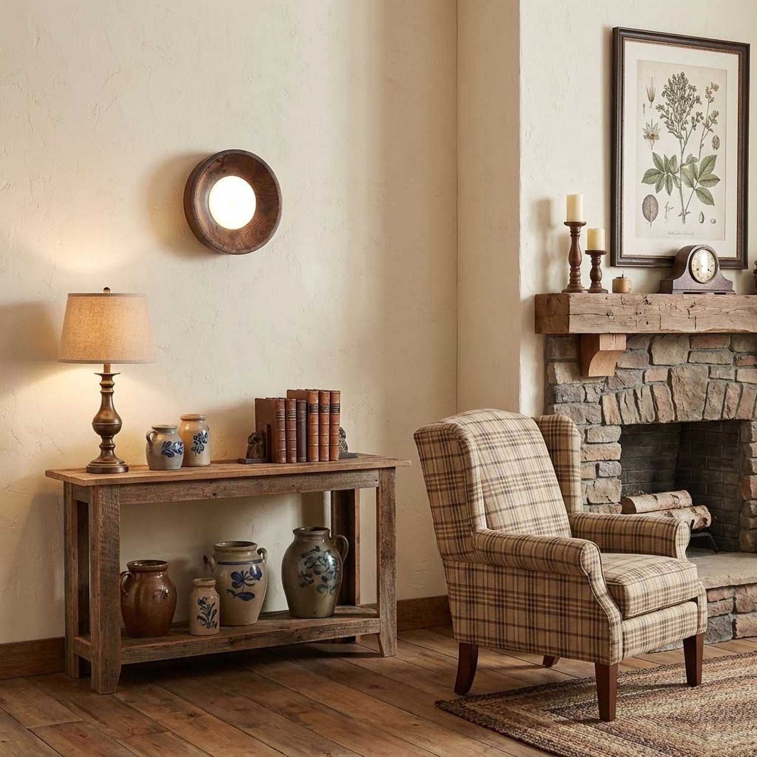 Cobell Wooden Wall Light